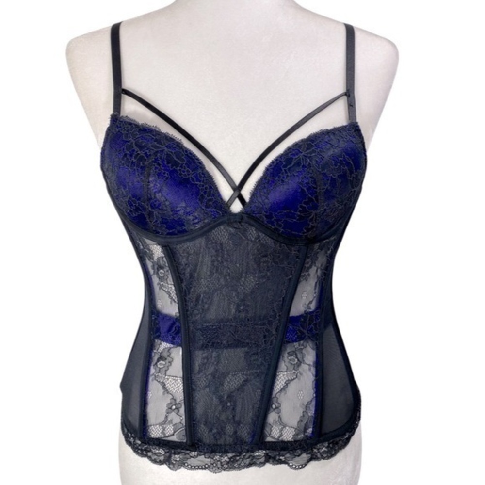 La Senza  women Bustier Size XS Color Black/Blue